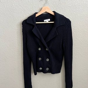 Knit cropped jacket